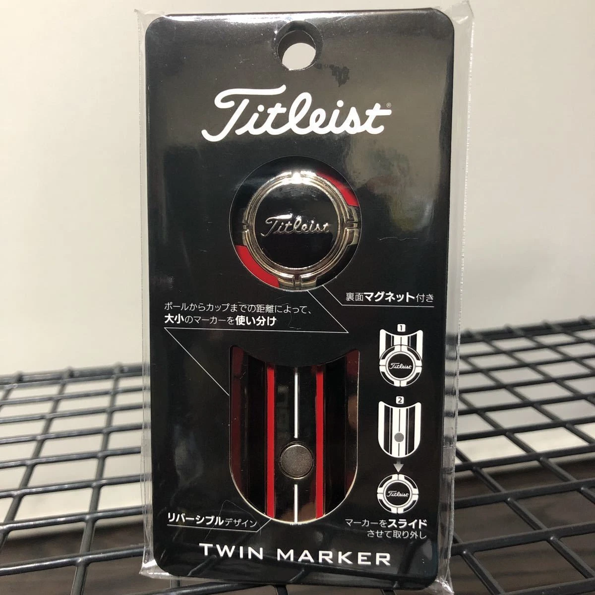 Titleist Twin Marker AJBM11-BKRD Black Red Golf Sports Goods