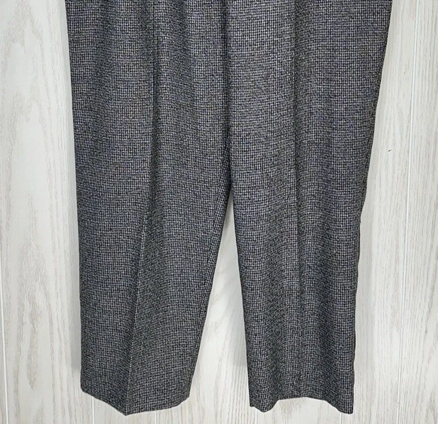 Allison Daley II Dress Pants Women 20W Black Green Red Houndstooth Elastic Waist - Image 3 of 4