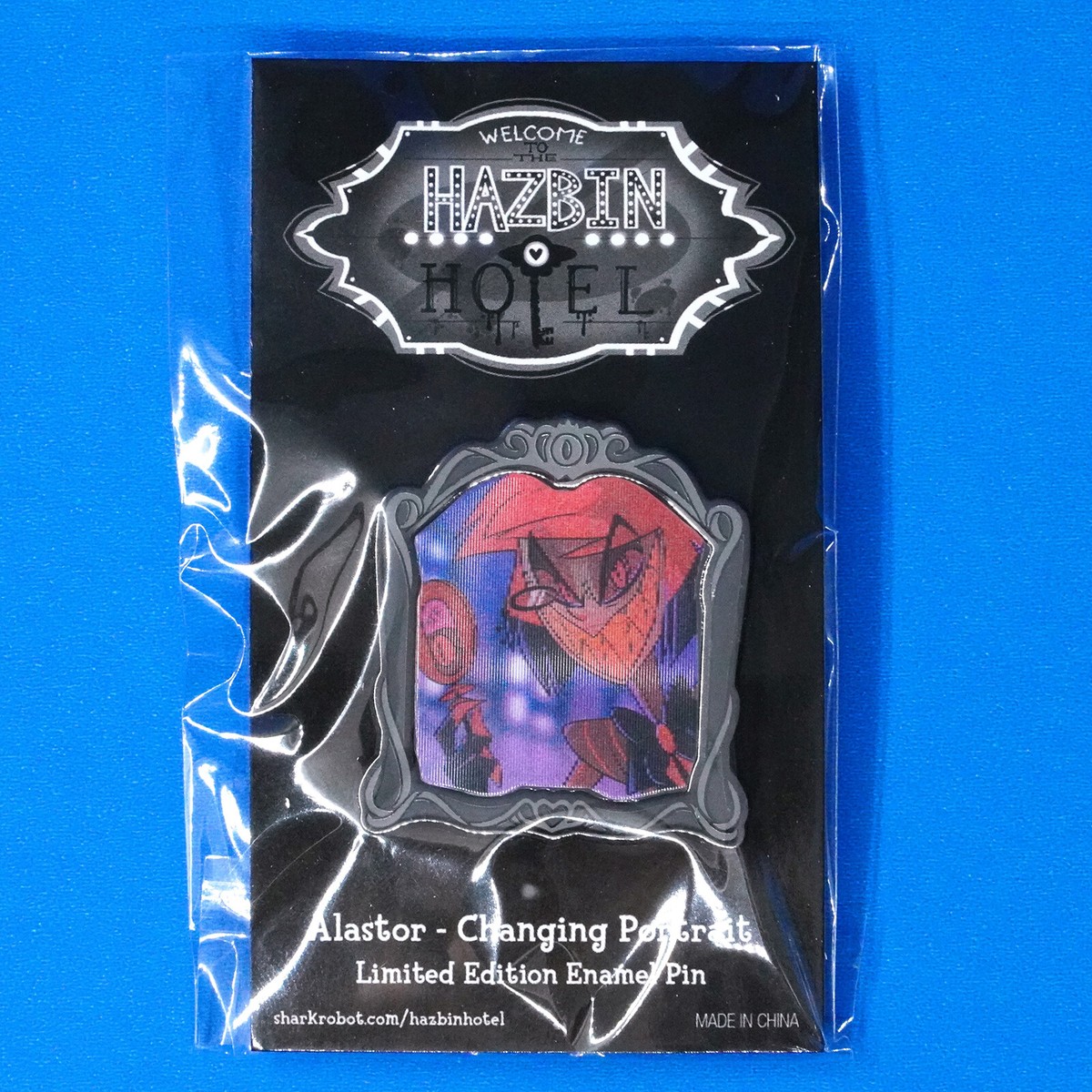 Hazbin Hotel Alastor Changing Portrait Lenticular Enamel Pin