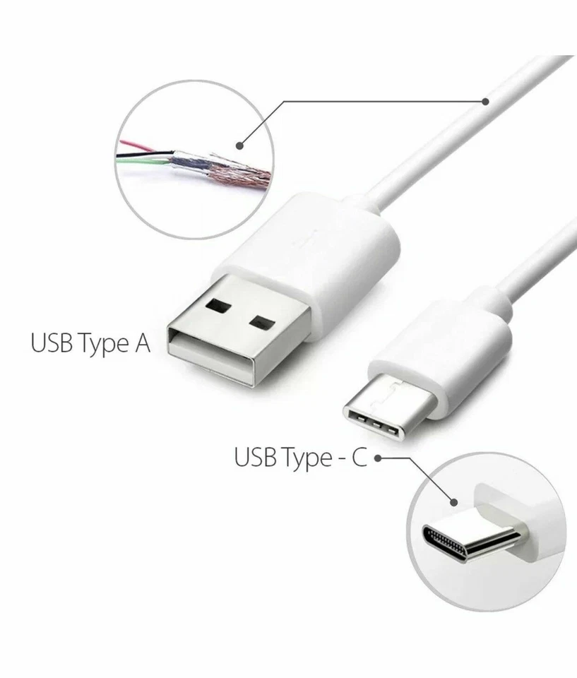 10x4Ft OEM Type C Fast Charge Cable Cord Charging Quick Charger USB-C Samsung LG - Image 4 of 4