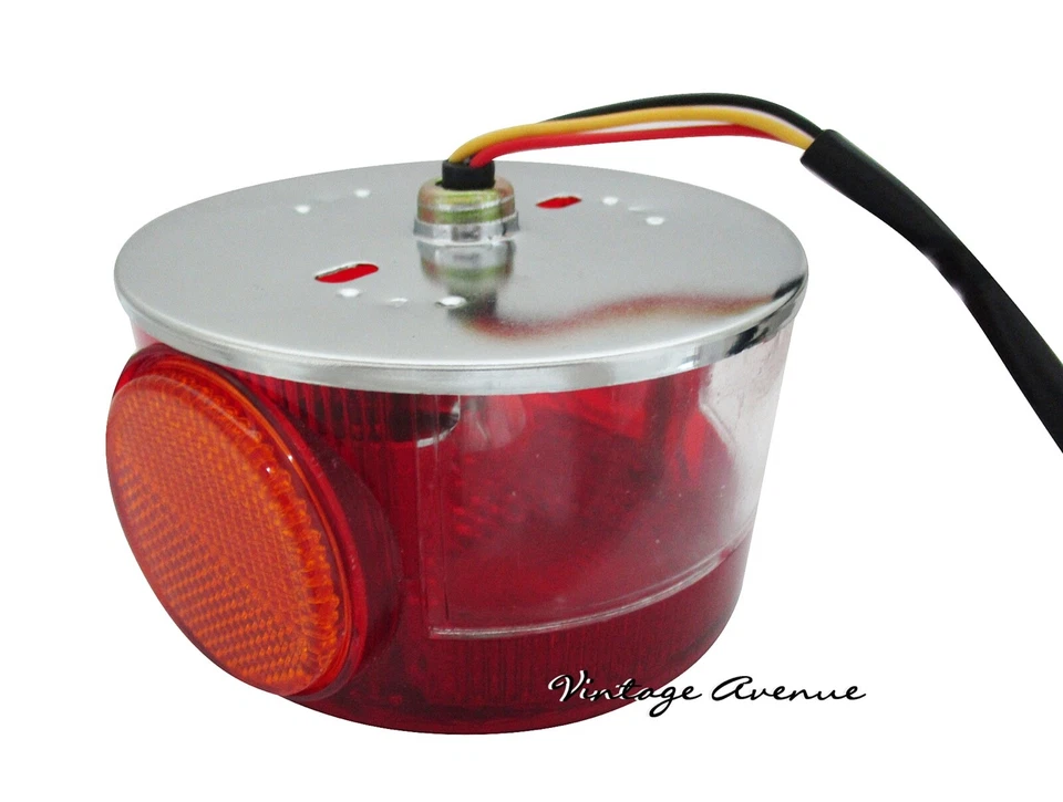 YAMAHA XS1 XS2 TX500 TX650 TX750 XS650 CS3 CS5 DS7 CONJUNTO DE FAROS TRASEROS (TW46.1-1) Foto 4 de 4