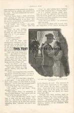 W DEWAR ILLUSTRATOR TOOK HER FACE BETWEEN HANDS c 1900 ART  ILLUSTRATION PRINT