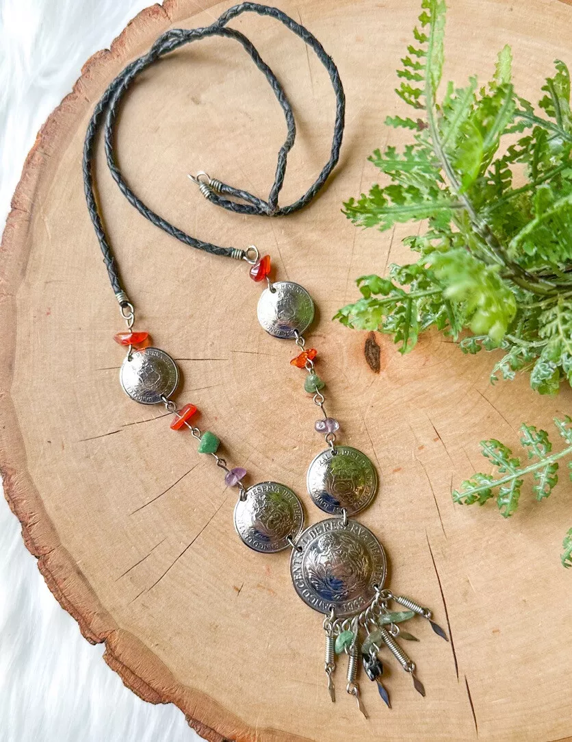 Boho hotsell leather necklace
