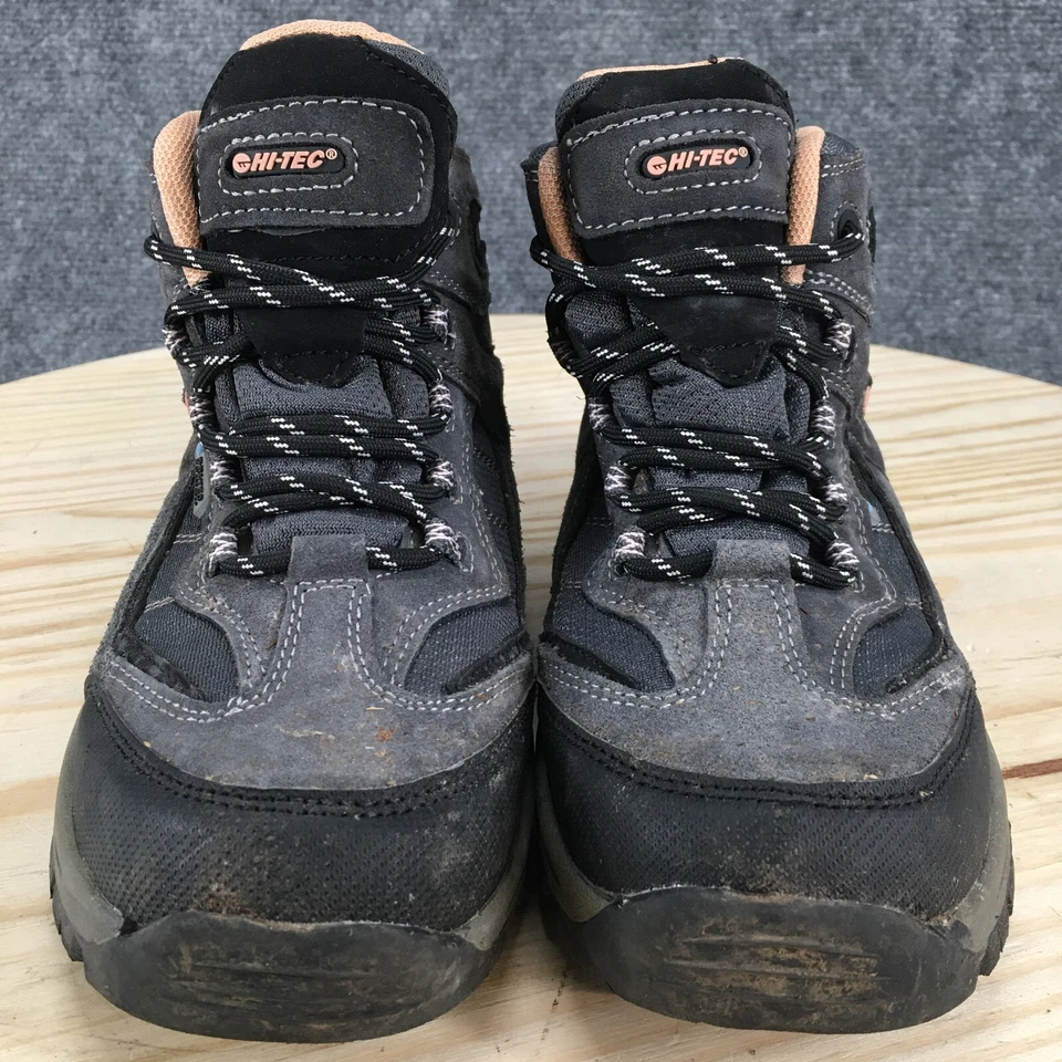 Hi-Tec Shoes Womens 4M Mid Lace Up Waterproof Hiking Trail Boots 31437J Grey - Image 4 of 4