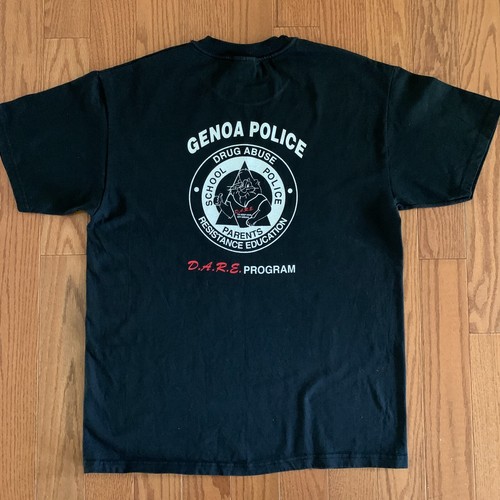 Vtg 90s DARE T Shirt Sz Large To Resist Drugs and Violence Genoa Police WI - Picture 2 of 4