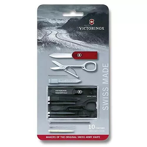 Victorinox Swiss Card Classic - Coltello Multiuso A Carta Di Credito - 10 Funzioni Con Forbici, Penna E Cacciavite - Foto 5
