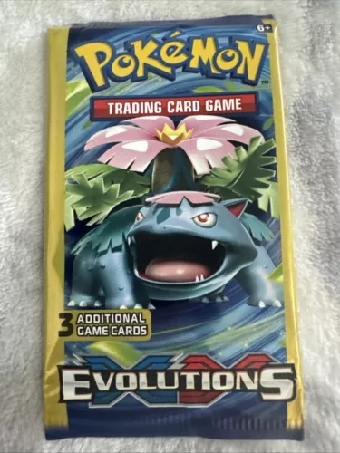 Pokémon XY Evolutions Booster Pack 3-Card Mini Pack 4 Art Set New Sealed