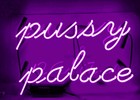 Pussy Palace Purple Acrylic 14"x8" Neon Light Sign Lamp Real Glass Club Open Bar
