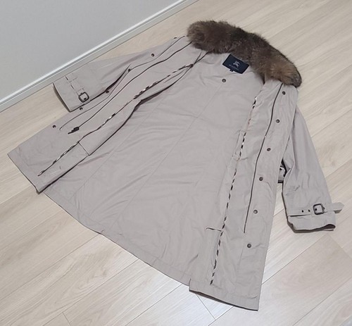 Burberry London Nova Check Trench Coat Polyester Beige Size 40/US:S Authentic - Picture 20 of 24