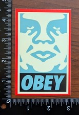Obey Andre Giant Vinyl Sticker OG Shepard Fairey Slap Face VTG Blue 9