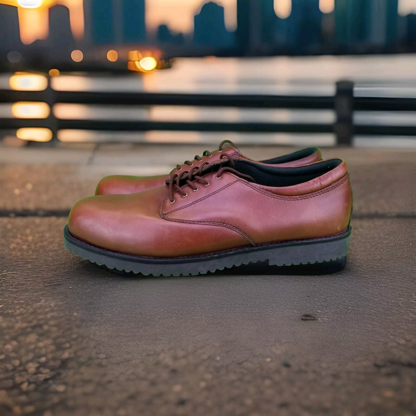 SAOLA ✅Scarpe Oxford Deer Stags BRENTWOOD Pelle Marrone Liscia Uomo 15W Qualità Lacci