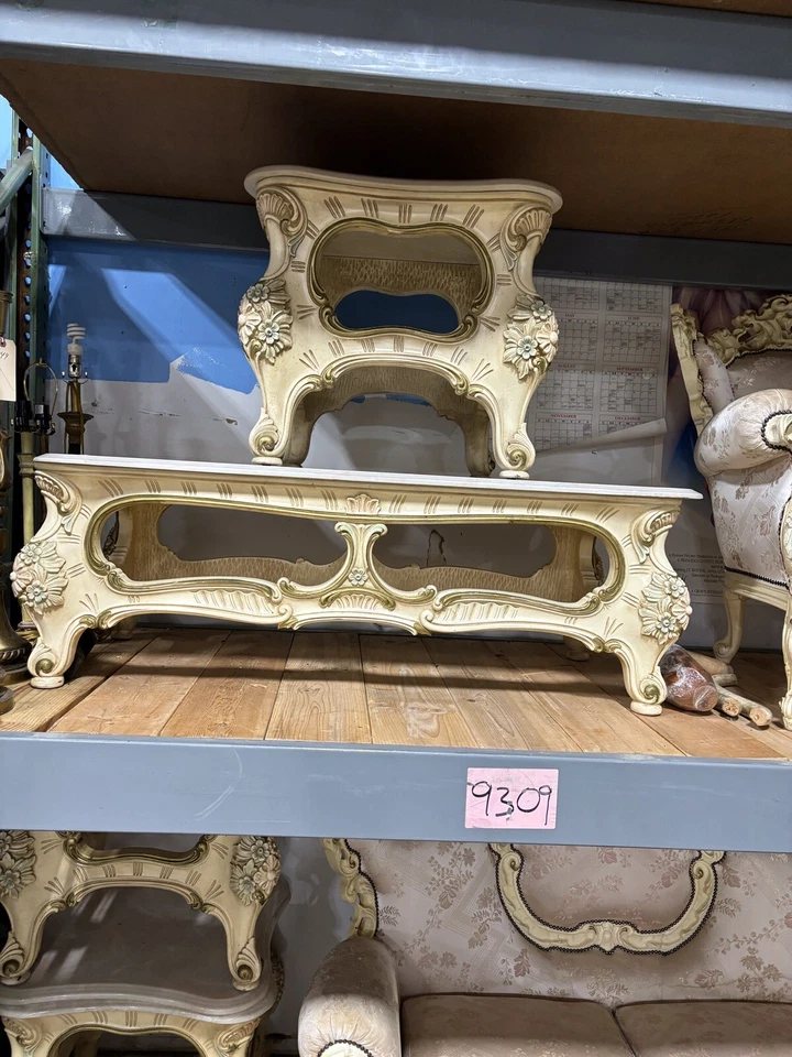 Silik 家具 6 件套意大利洛可可巴洛克客厅套装意大利阅读将发货 — 第 2/4 张图片