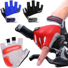 Cycling Gloves Gel Pad Half Finger Bicycle Riding Breathable Anti-Slip Gloves US