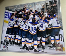 St. Louis Blues Stanley Cup Champions Team On The Ice Celebration 11 X 14 Photo!