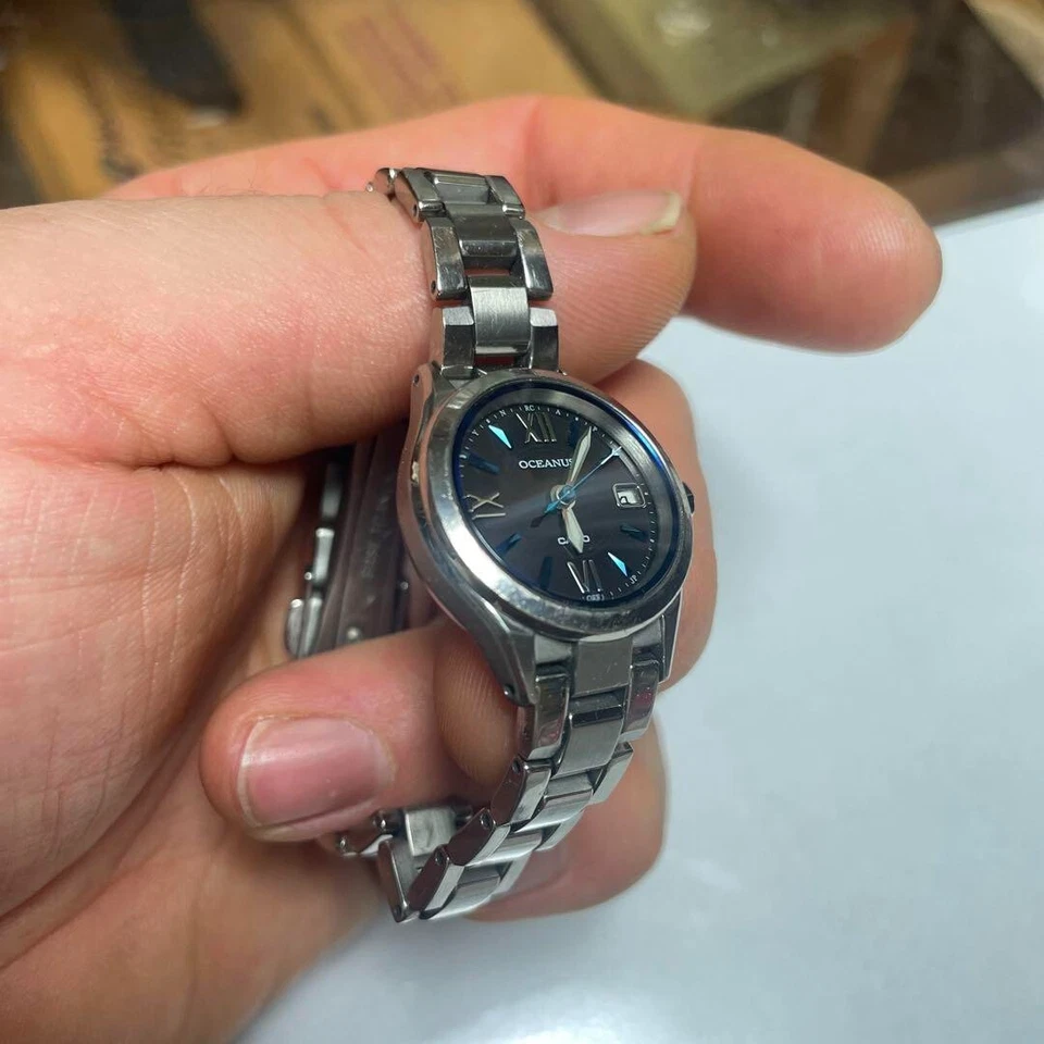 Casio Oceanus OCW-70J-1AJF Radio Solar Watch 30mm Women’s Used - Image 2 of 4