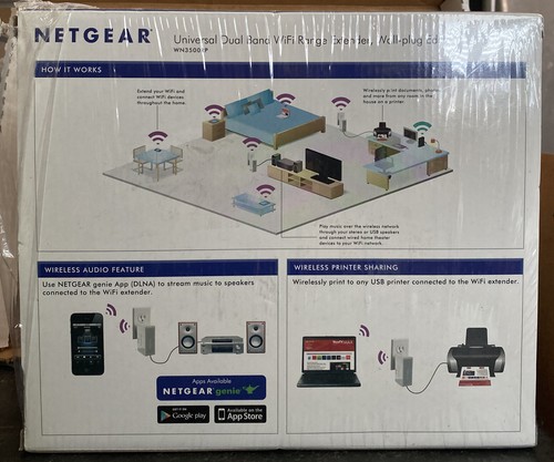 Netgear WN3500RP-100NAS Dual Band WiFi Range Extender - Zdjęcie 2 z 2