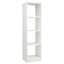 Bookcase Storage Display Organizer 5-Tier Bookshelf Corner w/ 4 Cubes