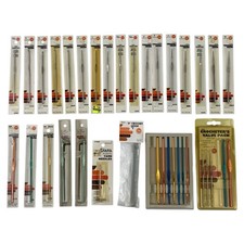 Lot Of 36 Varieties Boye  Susan Bates Crochet Hooks Steel, Aluminum New Sealed