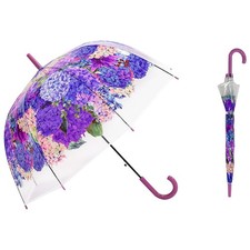 Clear Bubble Umbrella with Windproof Transparent Dome POE Flower Canopy Curve...