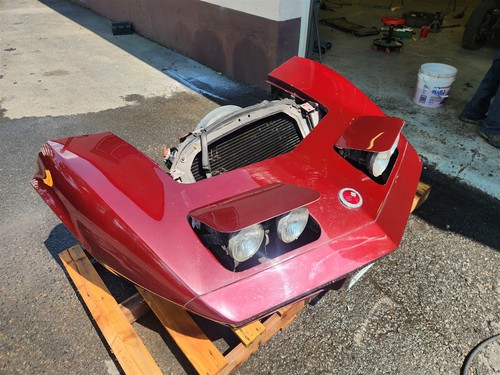 73-74 Corvette C3 Forward Cut Front End Clip End Nose with Headlights ...