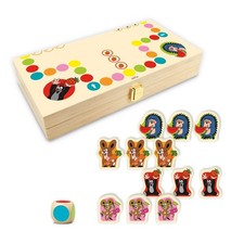 Ludo Brettspiel Der kleine Maulwurf Spiel im Holzkoffer