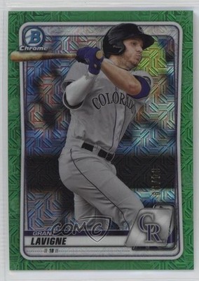 2020 Bowman Mega Box Green Mojo Refractor 4/99 Grant Lavigne #BCP-121 qw7