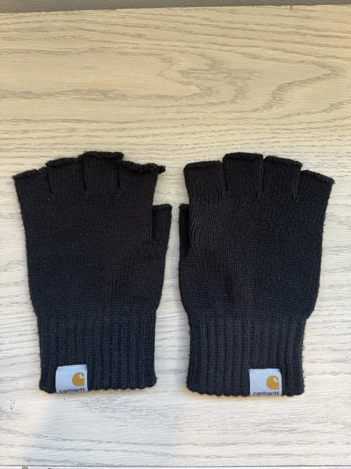 Carhartt WIP Mitten Fingerless Gloves Black Size S/M