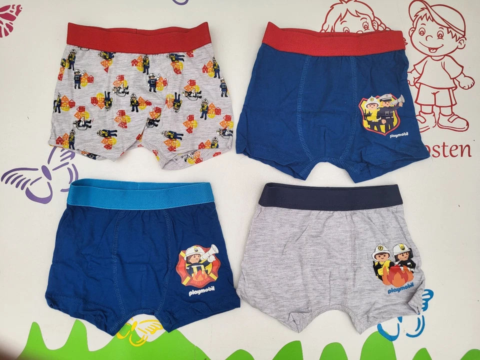 Boxershorts Playmobil© 2er oder 4er Pack Größe 98/104 110/116 122/128