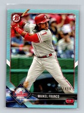2018 Bowman #13 Maikel Franco Sky Blue #/499