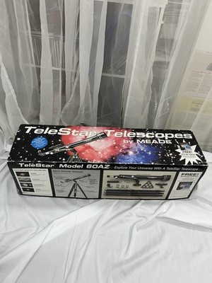 VTG 90s Meade TeleStar Model 60AZ Telescope 60mm Altazimuth Refracting Telescope