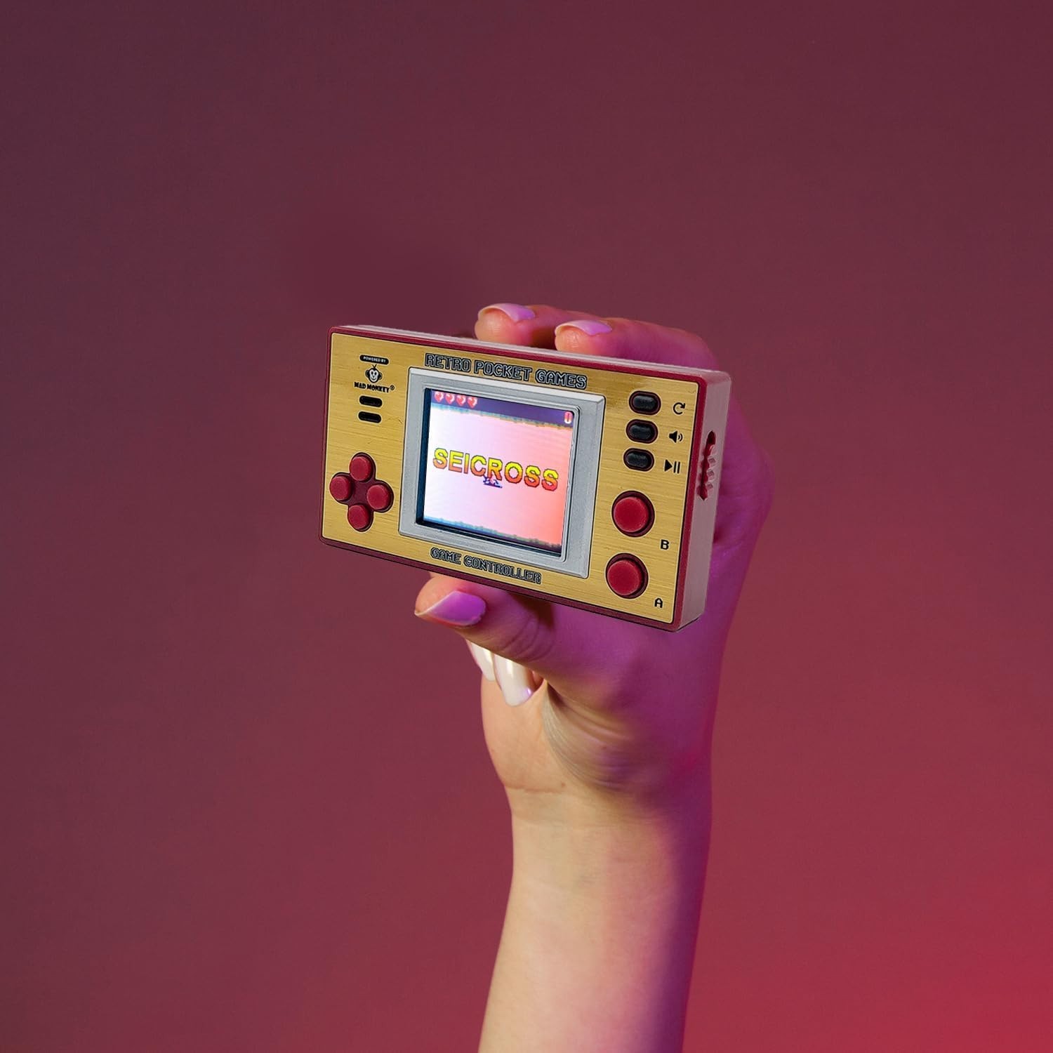 Console de Jeu Portable Rétro Compacte Mad Monkey Écran Couleur Autonomie 5h - 4
