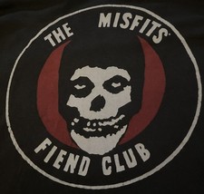 The Misfits Fiend Club Official Merchandise T-Shirt XL Unisex Black W/Logo