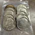 1965-1970 Kennedy Half Dollars (40% Silver) Lot of 10 Mix of AU/Circulated Grade