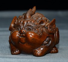 Exquisite Small Leaf Boxwood Unicorn Ornament