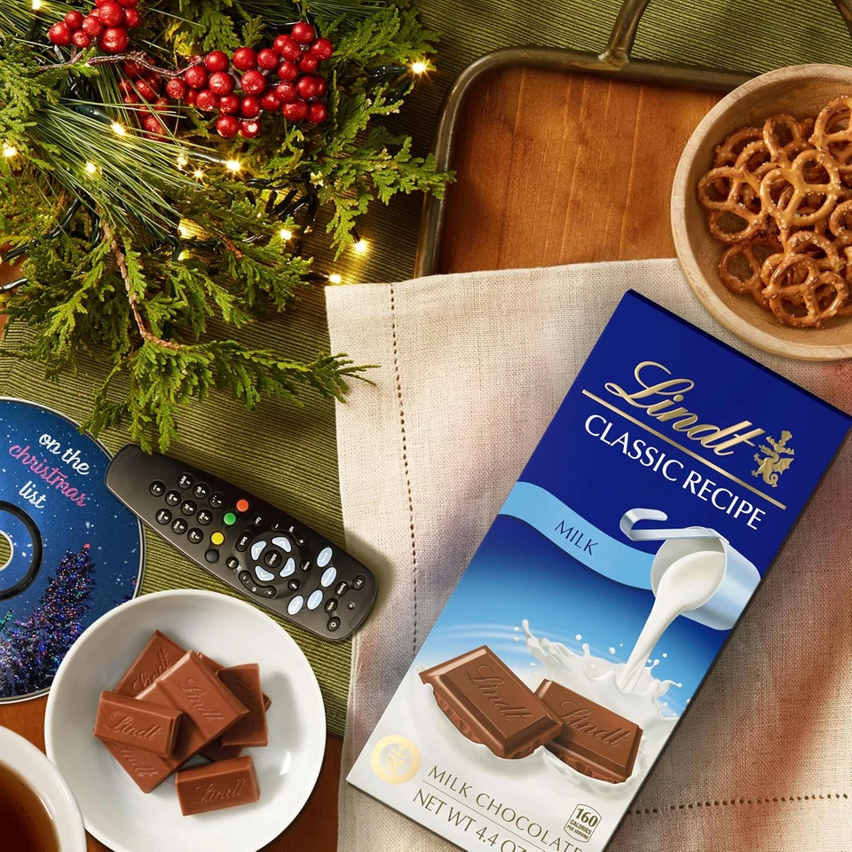 Lindt CLASSIC RECIPE Milk Chocolate Bar, Milk Chocolate Candy, 4.4 Oz. (12 Pack) - Image 4 of 4