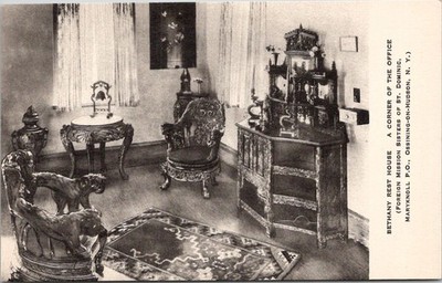 Bethany Rest House, A Corner of the Office Vintage Postcard Wpc10