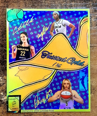 #ad 2025 Twisted Gold HOLO Caitlin Clark Angel Reese P Bueckers Rookie 16 🎗 LAST 1 $29.00