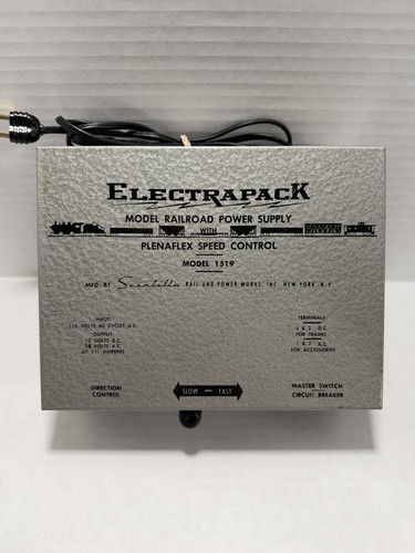 Fuente de alimentación modelo ferrocarril Scintilla Electrapack 1519 115 V velocidad/dirección | Condition: Used