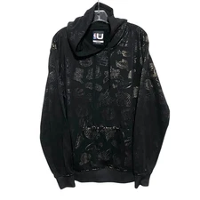 NBA UNK All Over Basketball Team Logos Hoodie Sweatshirt Mens L Athleisure Cozy