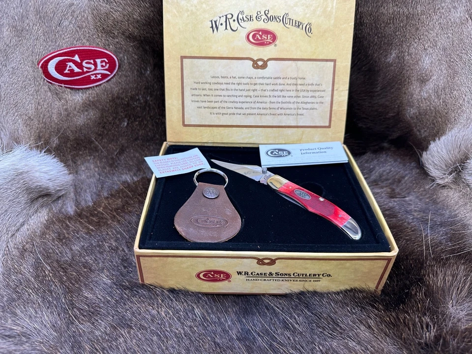 1992 Чехол Russlock комплект с красной кости с чехлом брелок новом в специальной коробке - Изображение 2 из 4