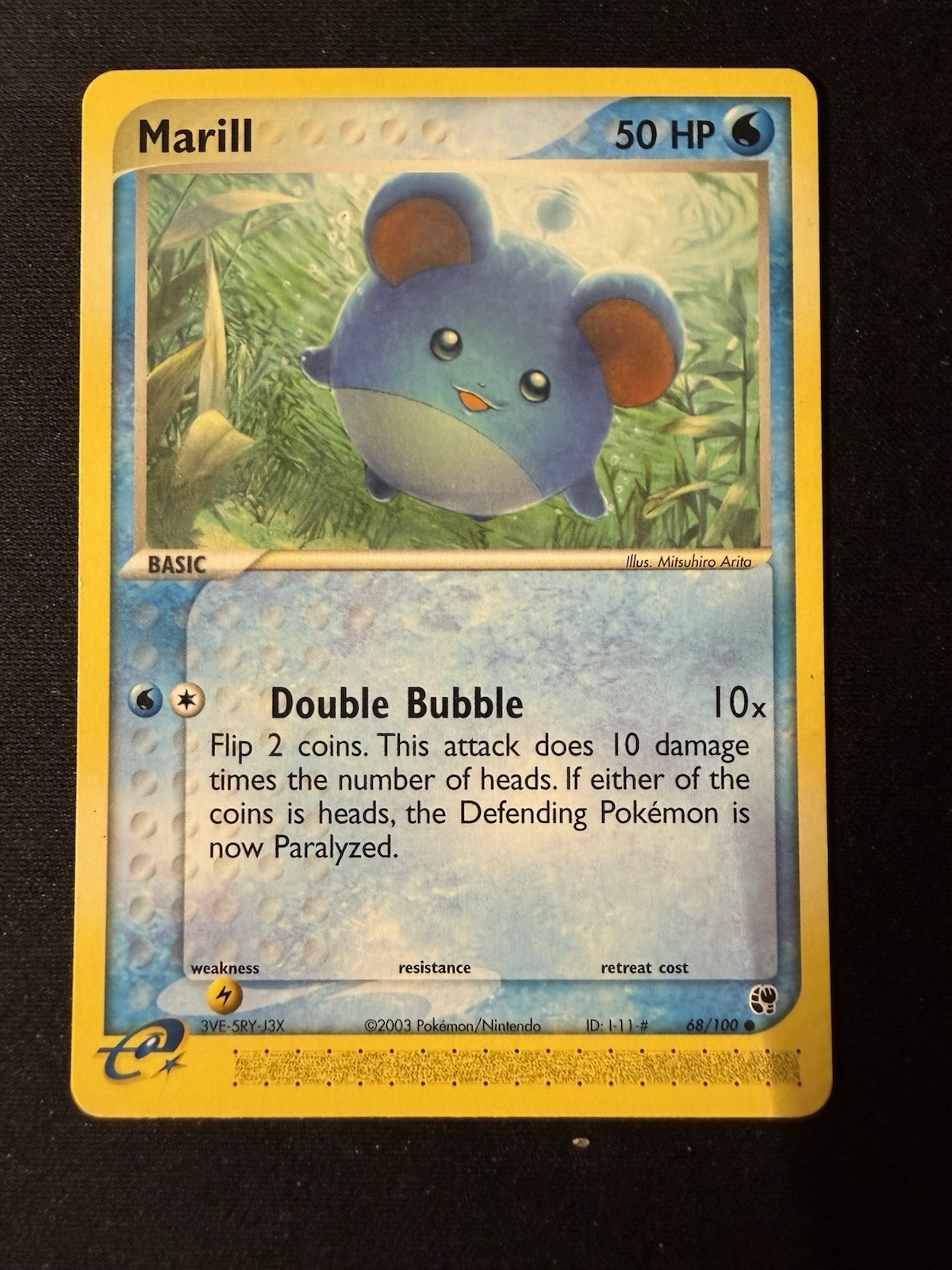 MARILL - 68/100 - EX Sandstorm - Reverse Non- Holo - Pokemon Card - NM