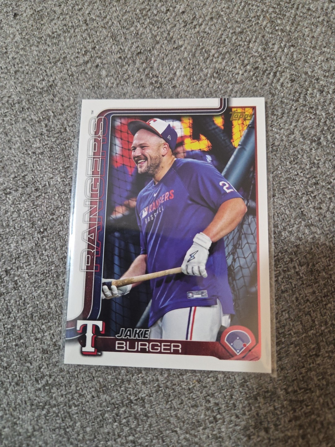 2025 Topps Update Series - Jake Burger #US98 Golden Mirror Image Variations