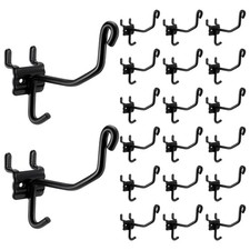 Otoolling 20pack Slat Wall Gun Cradles Heavy Duty Gridwall Black