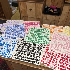 Large Lot Of Creative Memories Stickers Bold Letters Scrapbooking