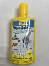 Tetra AquaSafe Plus Aquarium Water Conditioner 16.9 fl oz. Teats 1000 Gallons