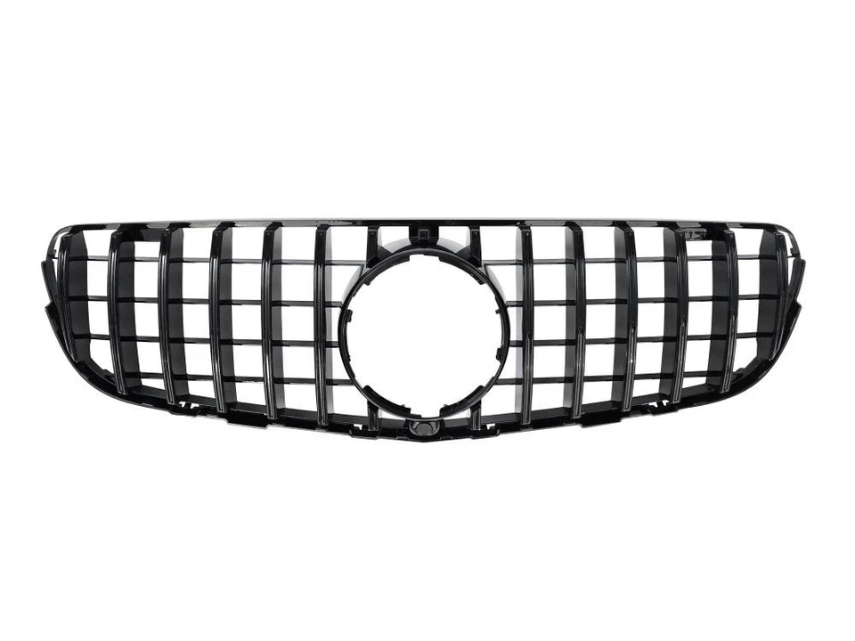 Parachoques delantero negro brillante estilo GT para Mercedes Benz GLC X253 2015-2019 Foto 2 de 4