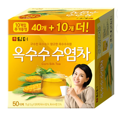 Damteo corn silk tea teabags 1.5g x 50 count korean tea