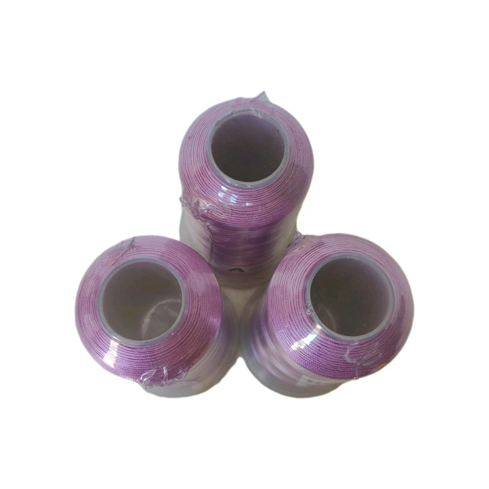 3 New Rayon Machine Embroidery Thread 120D 5000M Iced Plum/Orchid Shade Sealed - Image 4 of 4