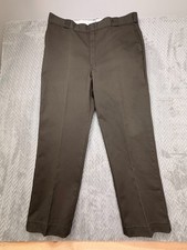 Vintage Dickies 874 Work Pants 44x32 Brown USA Made