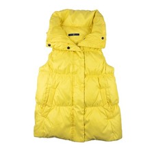 Y2K GAP Down Puffer Vest Women S Yellow 00s Winter Gorpcore Streetwear Retro